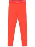 Calvin Klein logo-waistband performance leggings - Orange