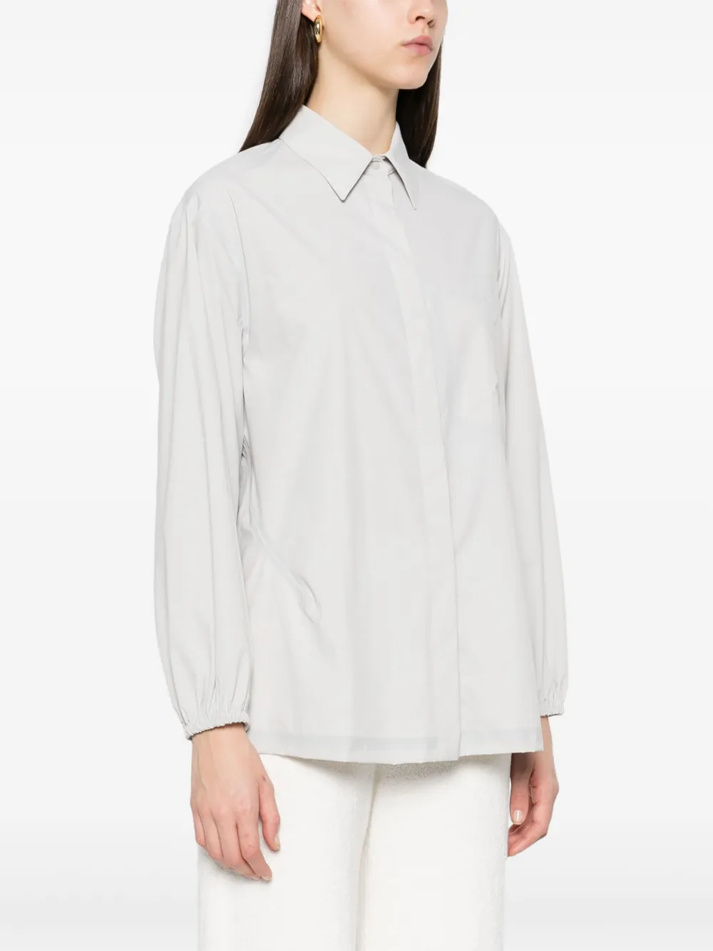 Herno Blouse met textuur Grijs