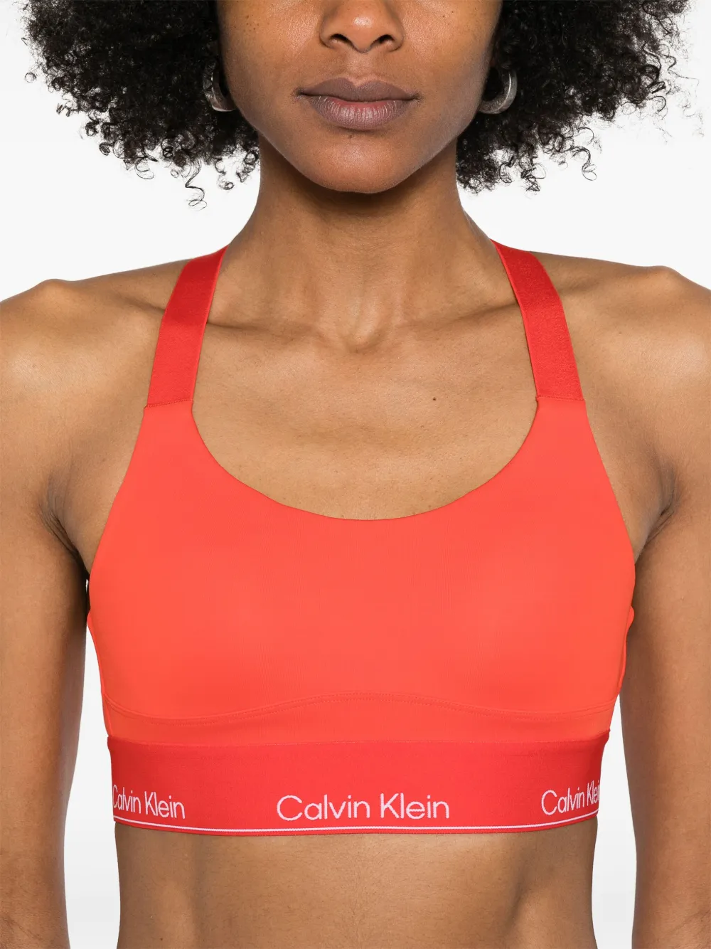 Calvin Klein Sport-bh met logo Rood