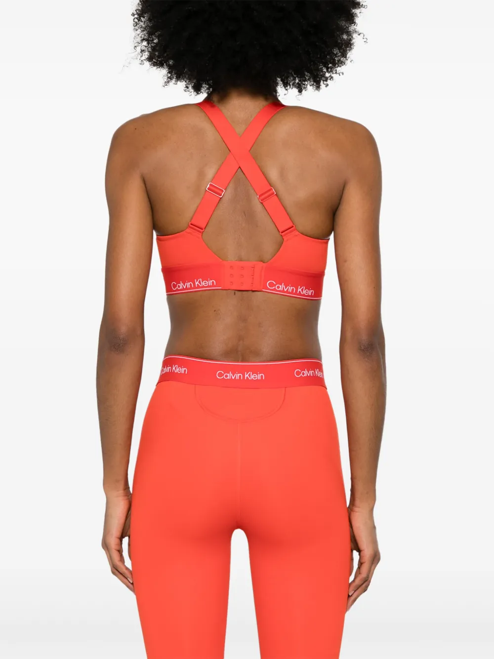 Calvin Klein Sport-bh met logo Rood