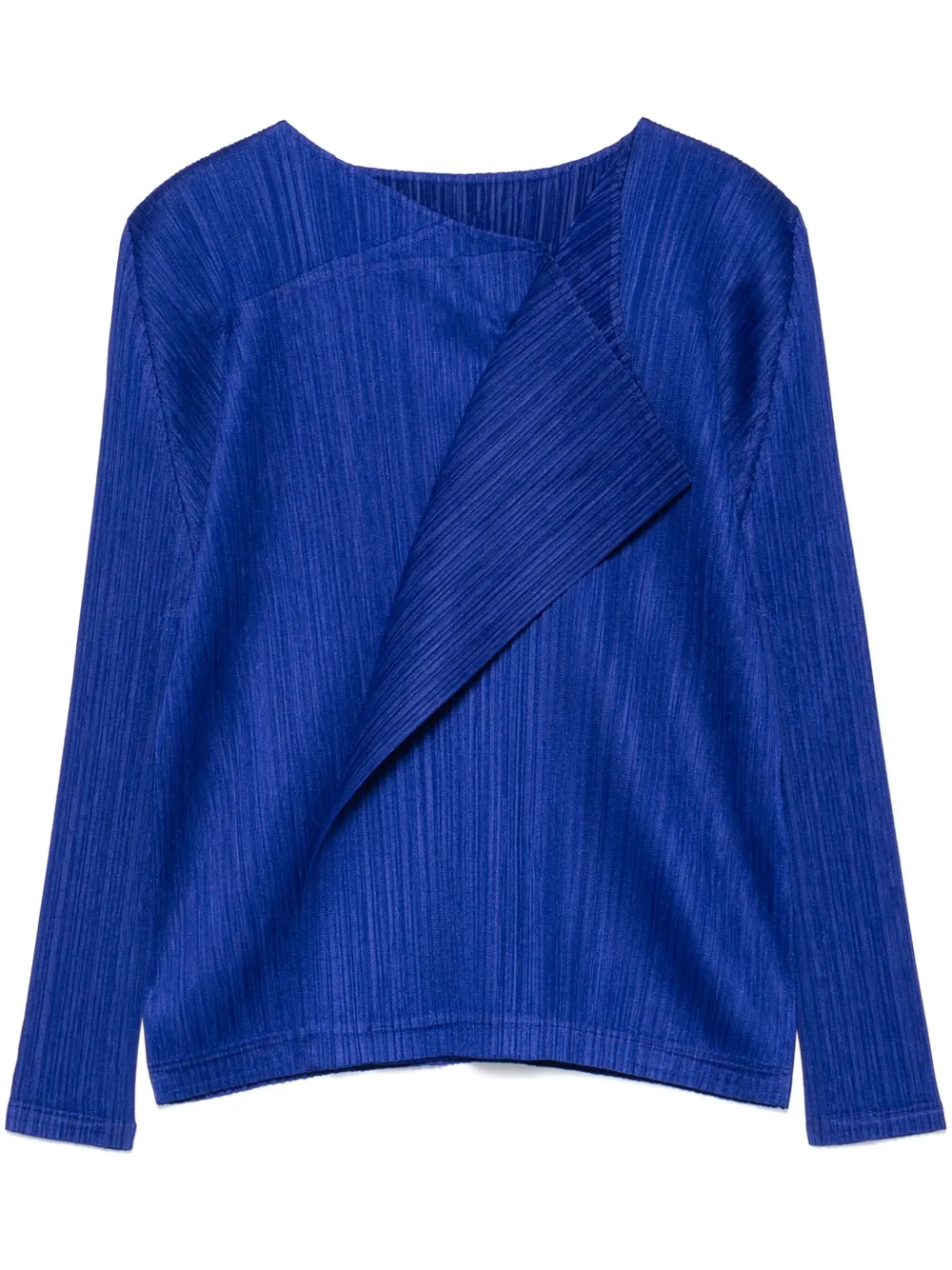 Pleats Please Issey Miyake Light Wave blouse Blauw