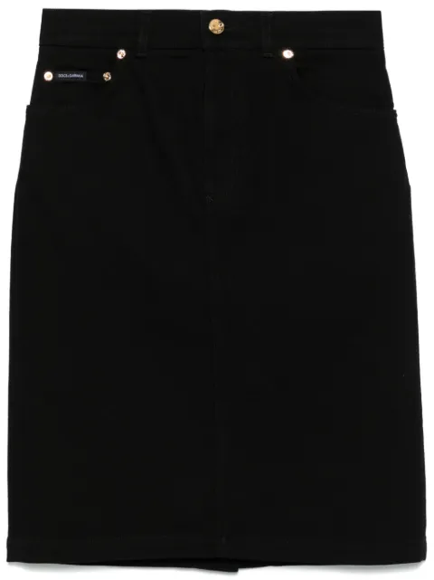 Dolce & Gabbana denim midi skirt