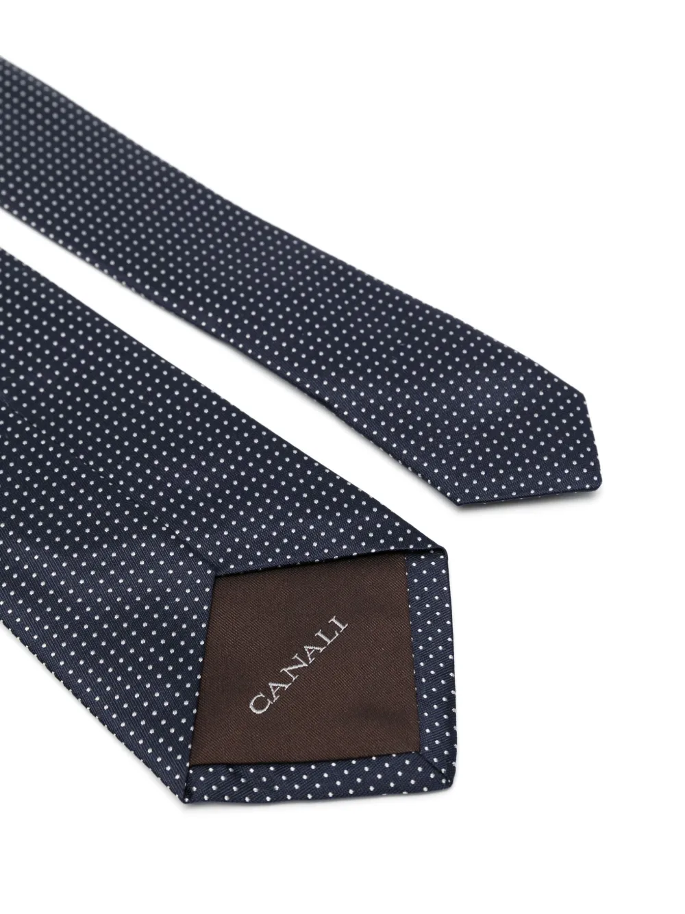 Canali silk tie - Blauw