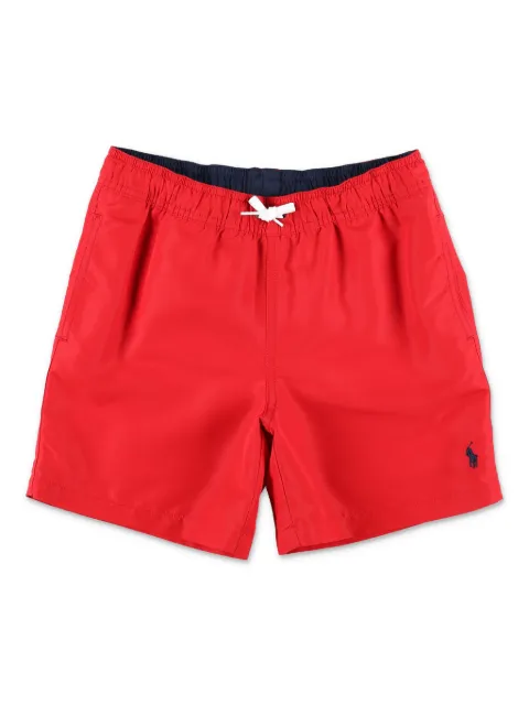 POLO RALPH LAUREN KIDS Polo Pony-embroidered swim shorts
