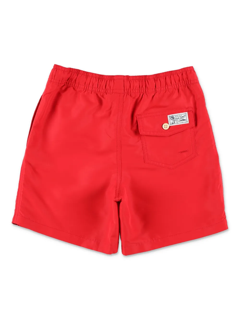 POLO RALPH LAUREN KIDS Polo Pony-embroidered swim shorts - Rood