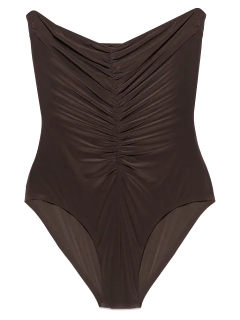 Norma Kamali traje de baño strapless