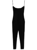 Norma Kamali shirred jumpsuit - Black