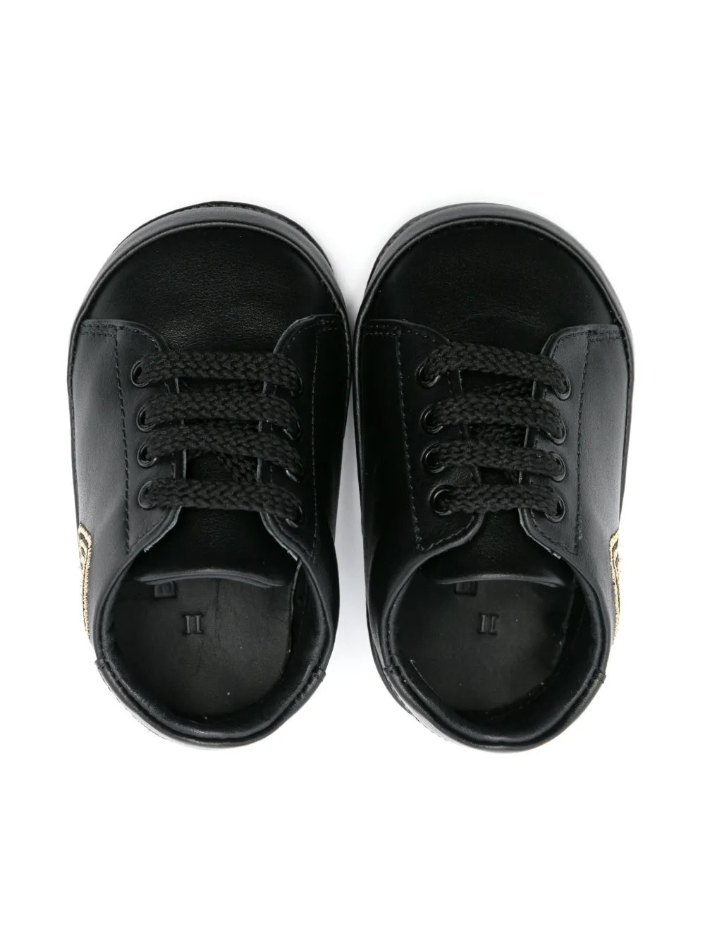 Balmain Kids Sneakers met geborduurd logo Zwart