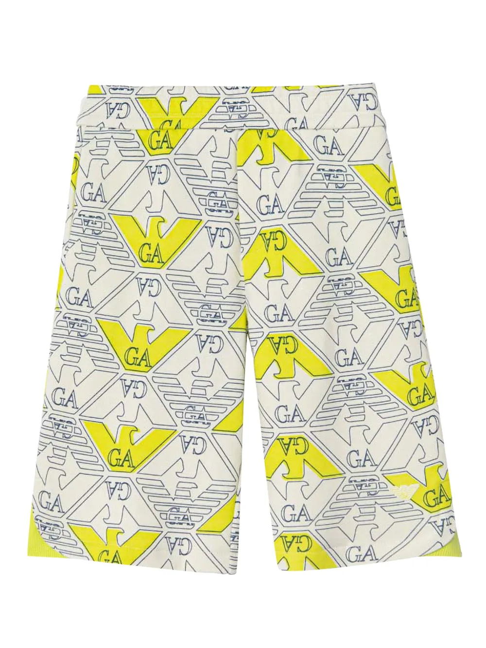 Emporio Ar i Kids Shorts met monogramprint Wit