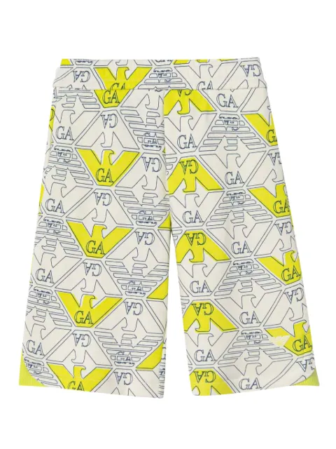 Emporio Armani Kids shorts  con monograma estampado
