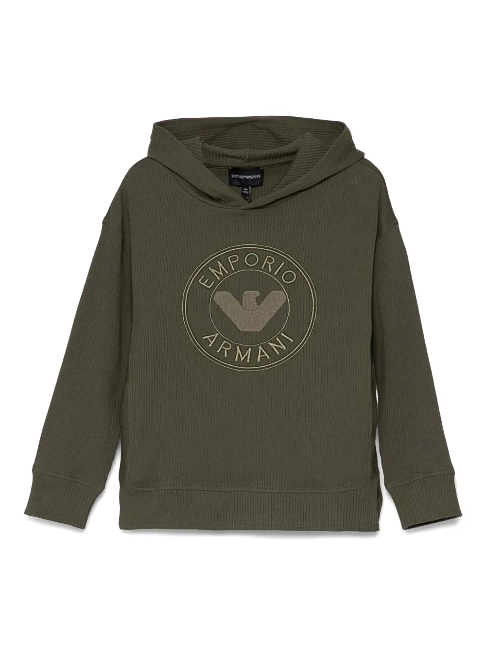 Emporio Ar i Hoodie met geborduurd logo Groen