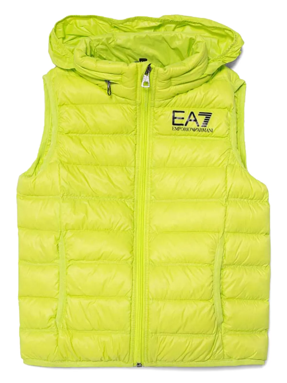 Emporio Ar i Kids Bodywarmer met logoprint Groen