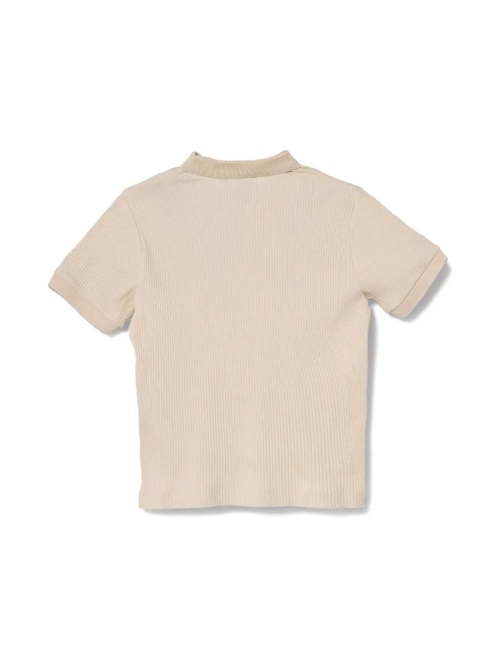 Emporio Armani Kids fine-ribbed polo shirt - Beige