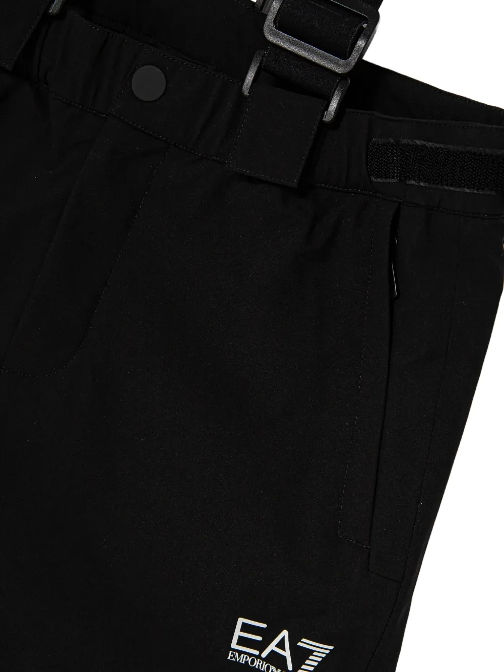 Emporio Armani Kids Tuinbroek met logoprint Zwart