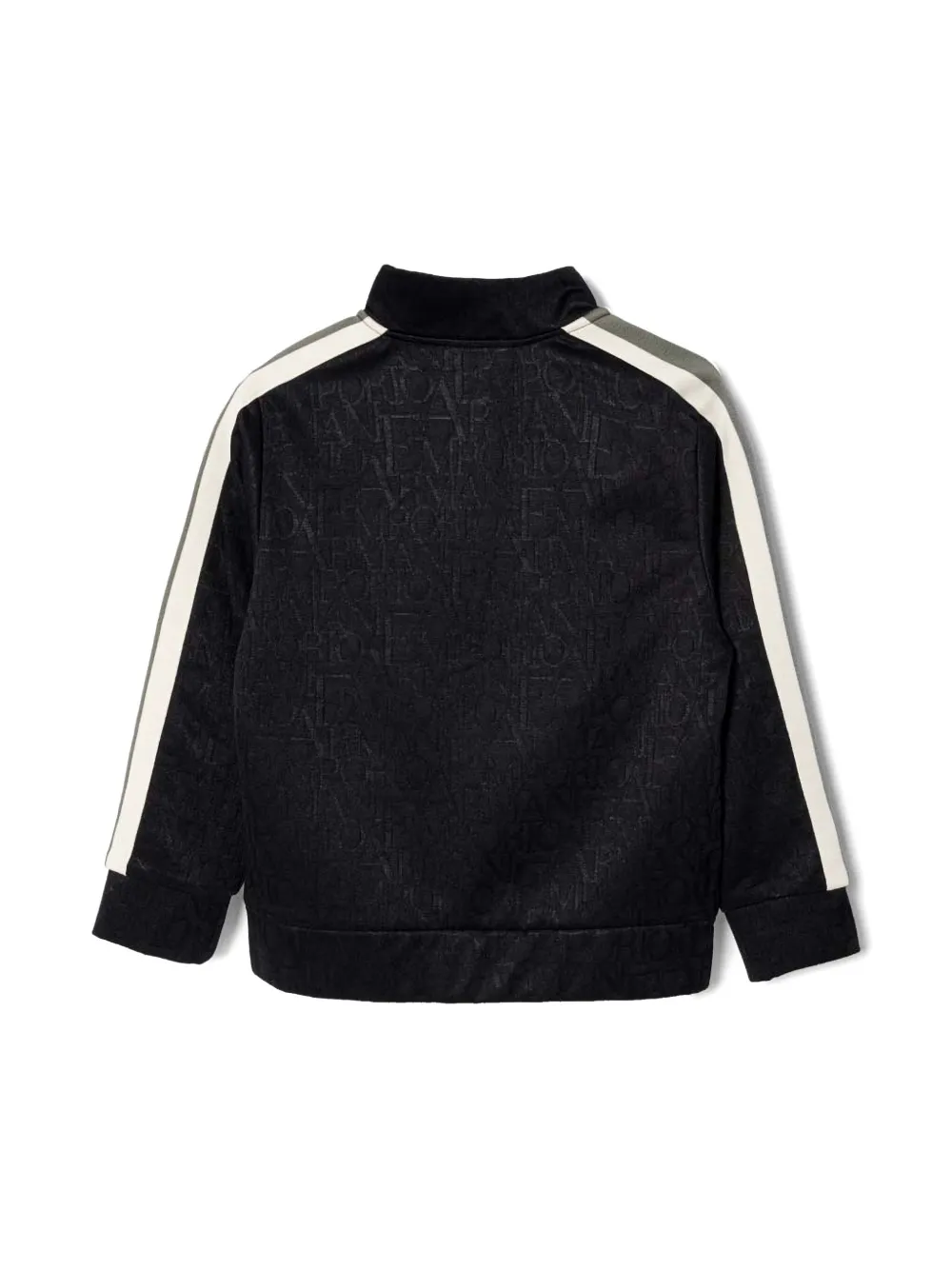 Emporio Armani logo-rubberised track jacket - Zwart