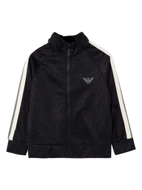 Emporio Armani logo-rubberised track jacket