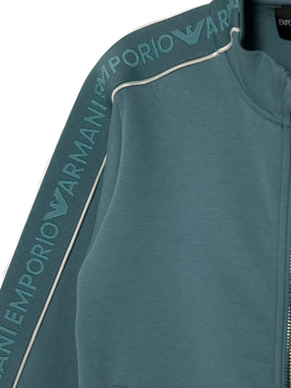 Emporio Armani Sweater met rits Groen