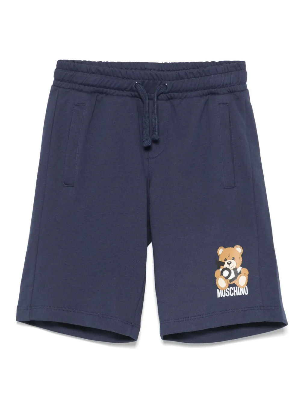 Moschino Kids Shorts met Leo Teddy-print Blauw