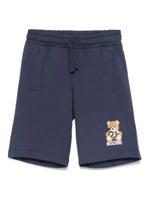 Moschino Kids Leo Teddy-print shorts 