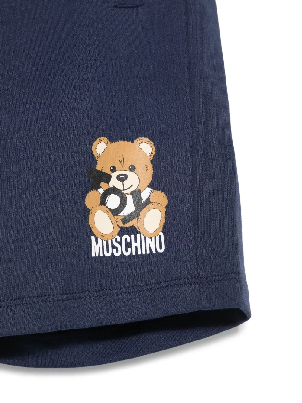 Moschino Kids Shorts met Leo Teddy-print Blauw