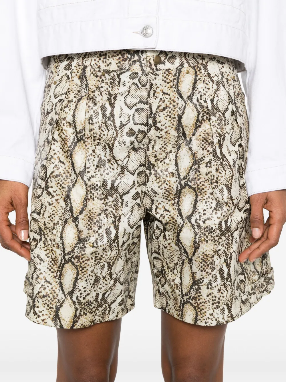 ISABEL MARANT Felize mini-rok Beige