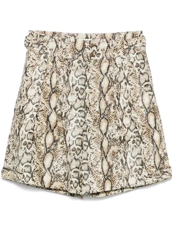 Isabel Marant Felize Shorts in Neutrals