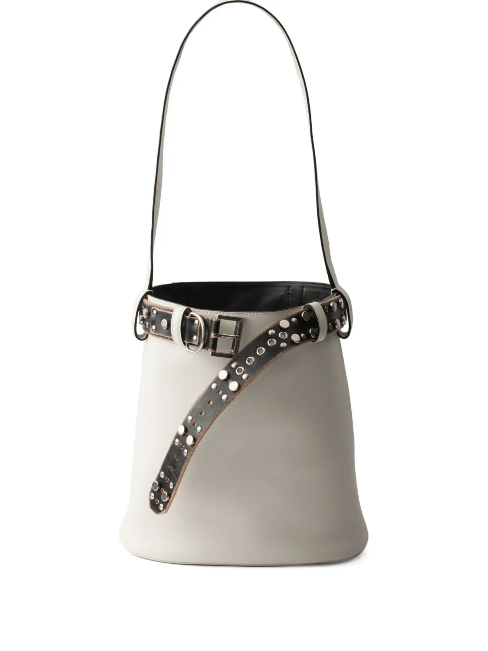 Prada bucketbag i läder | vit | Image 1
