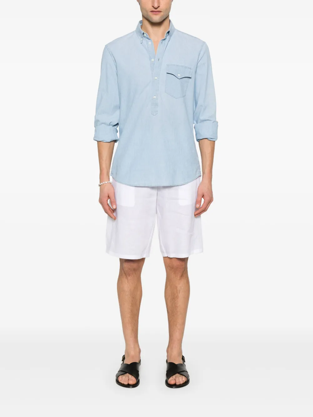 Dolce & Gabbana linen shorts - Wit