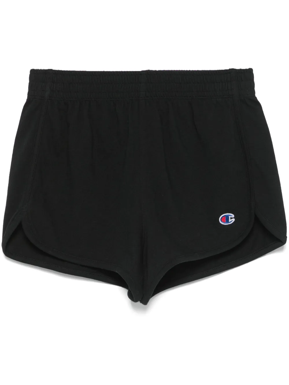 logo-patch cotton shorts