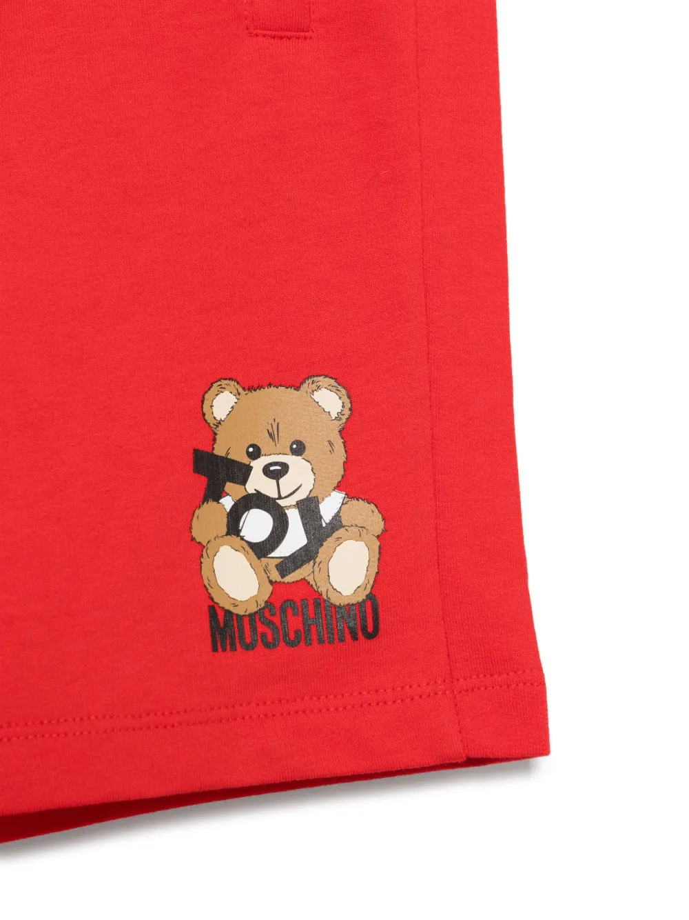 Moschino Kids Shorts met Leo Teddy-print Rood