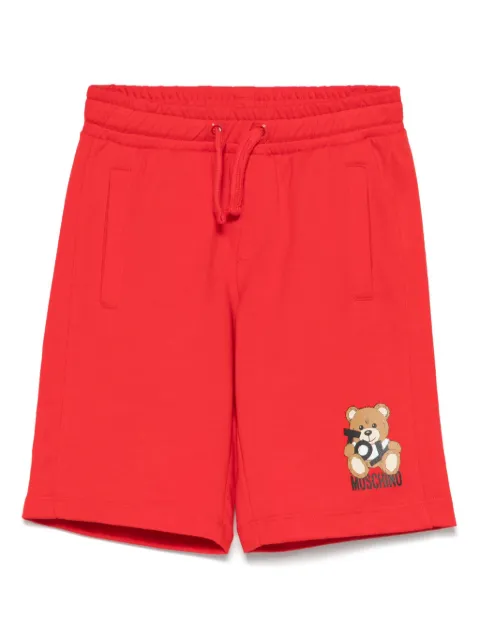 Moschino Kids Leo Teddy-print shorts 