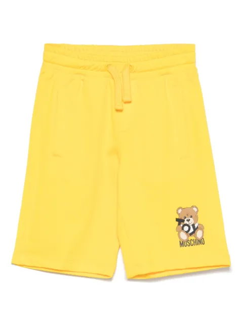 Moschino Kids Leo Teddy-print shorts