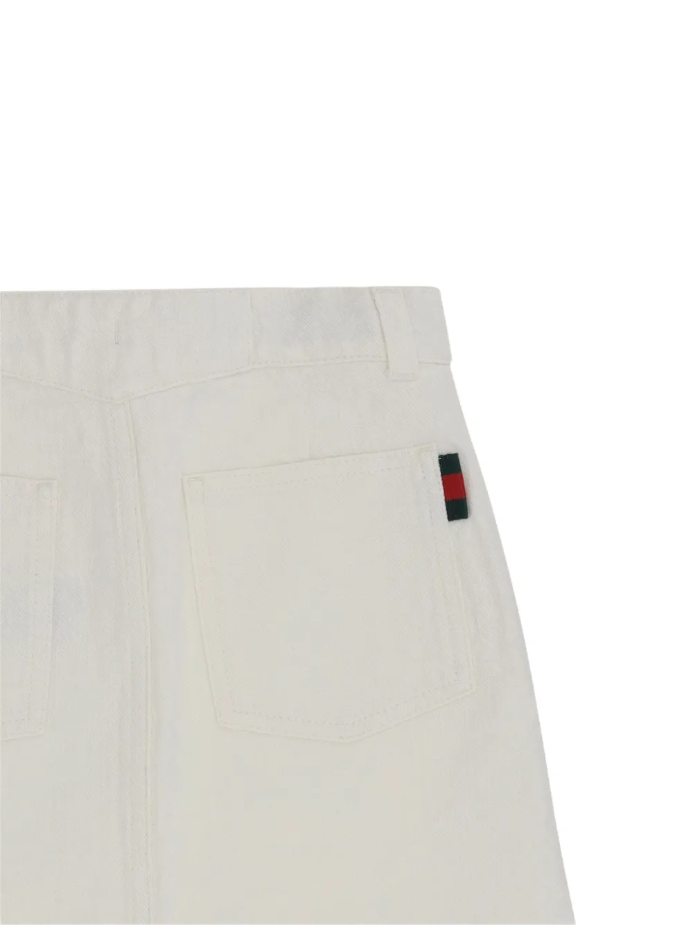 Gucci Kids Mini-rok met Web-detail Wit