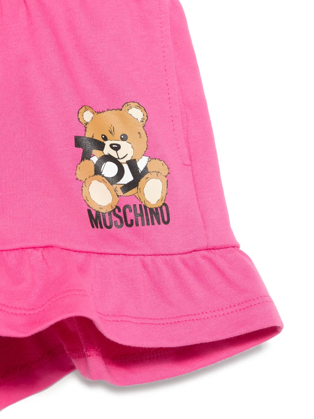 Moschino Kids Shorts met Leo Teddy-print Roze