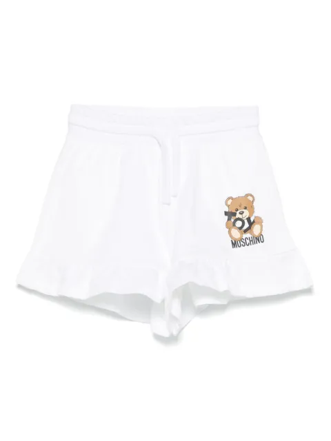 Moschino Kids Leo Teddy-print shorts