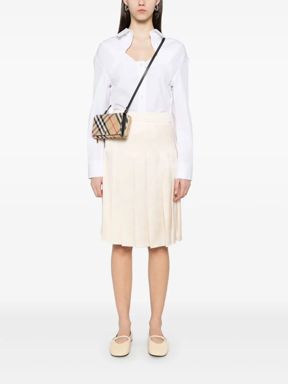 Burberry geplooide rok - Beige