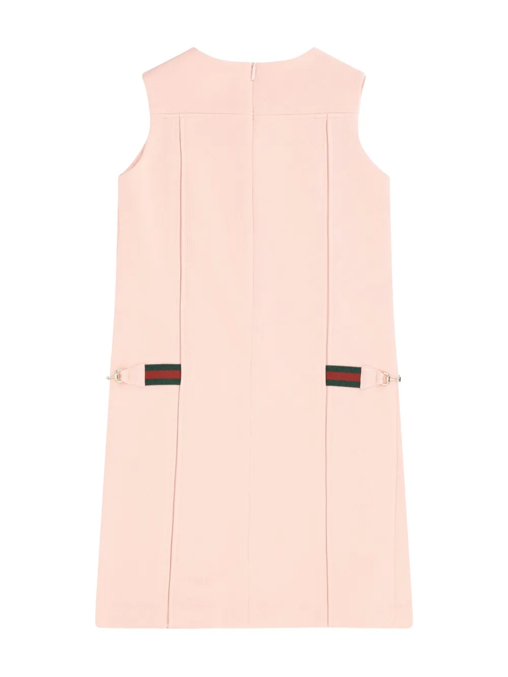 Gucci Kids Web-detail cotton dress - Roze