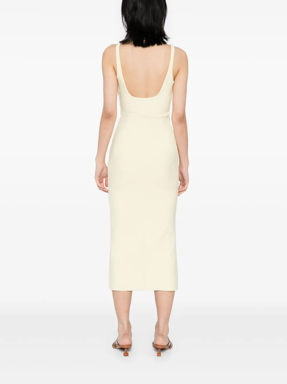 BEC + BRIDGE Karina gesmockte midi-jurk Geel