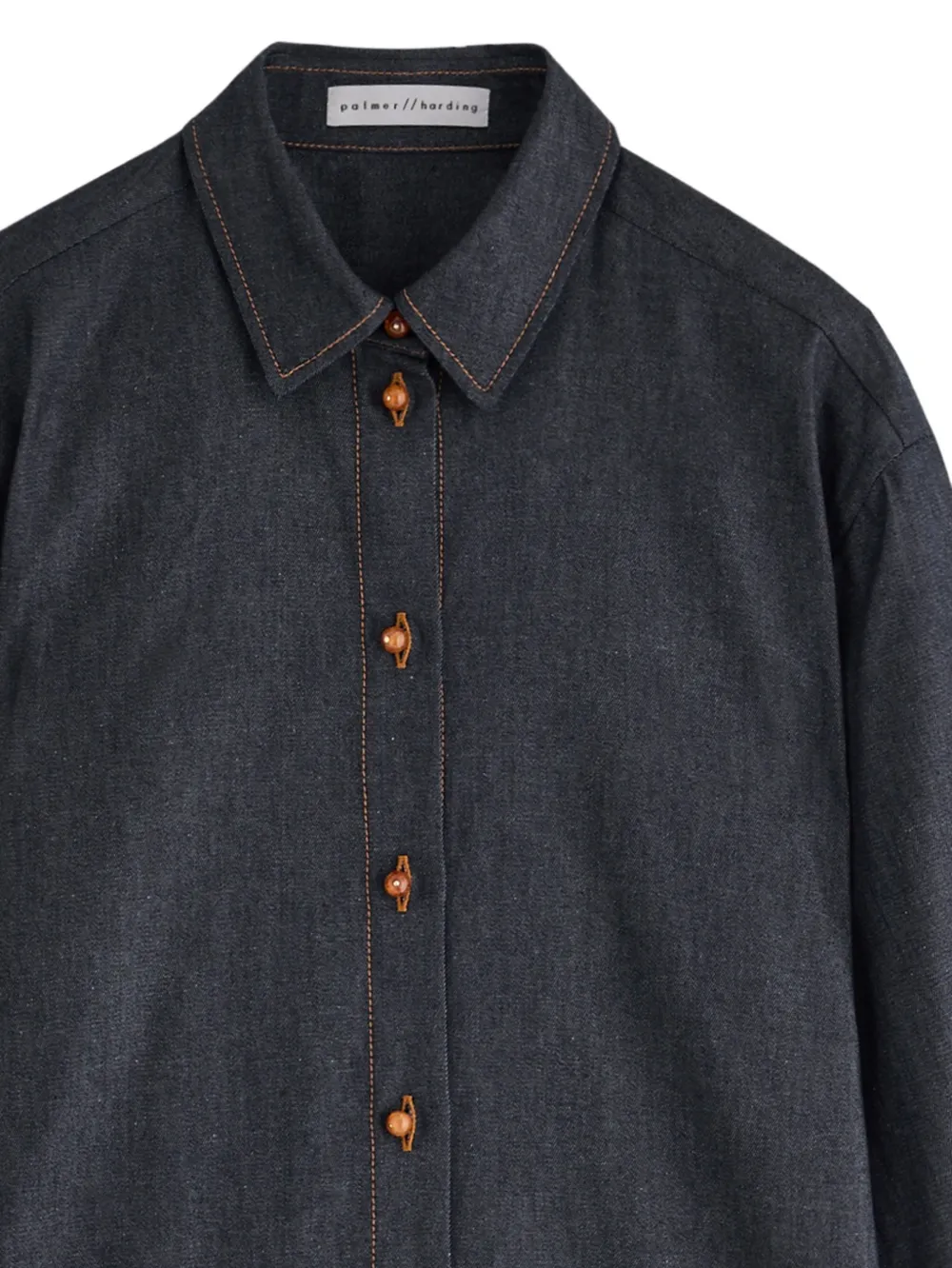  Palmer//harding Camisa Vaquera Reflection - Azul 