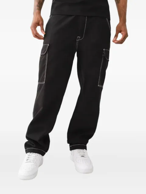 True Religion cargo pocket contrast-stitching trousers