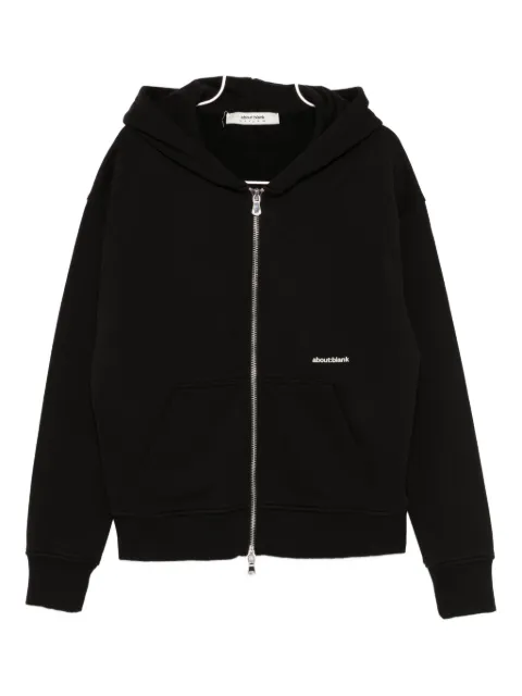 ABOUTBLANK logo-embroidered hoodie