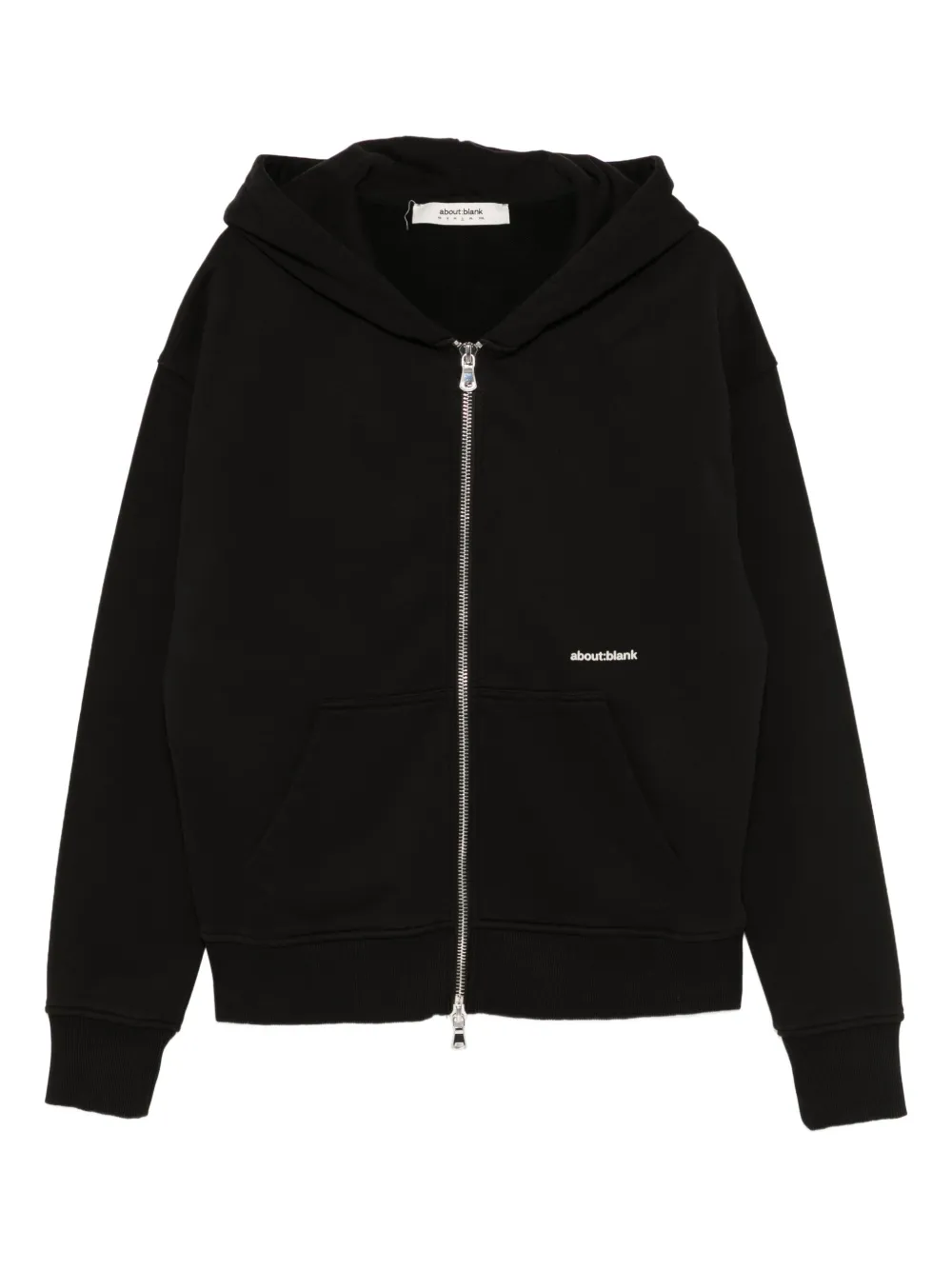 logo-embroidered hoodie