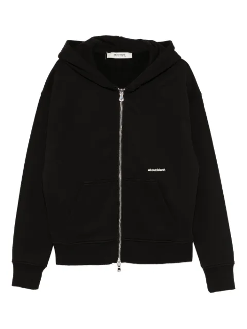 ABOUTBLANK logo-embroidered hoodie