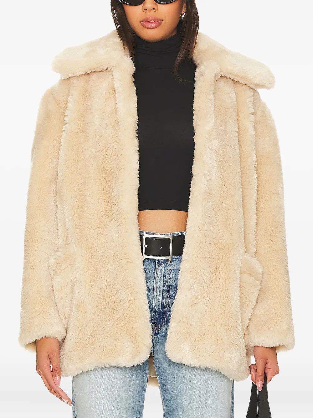 Free People Pretty Perfect faux-fur collar coat | Neutrals | Image 1