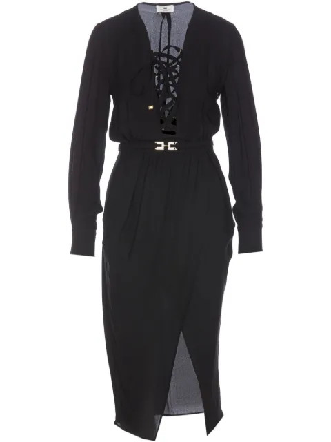 Elisabetta Franchi lace-up dress