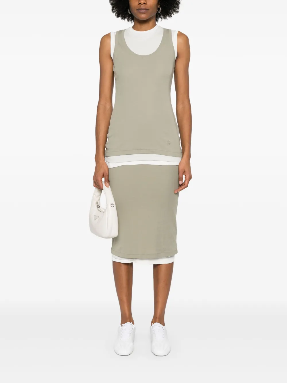 Jil Sander + layered tank top - Wit