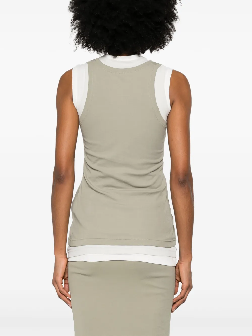Jil Sander Gelaagde tanktop Wit