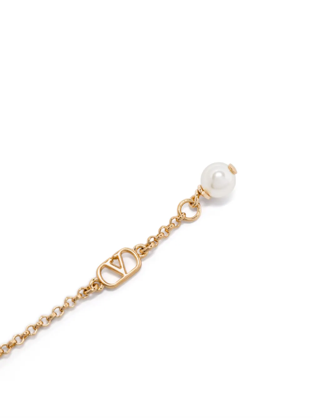 Valentino Garavani Men Ovalette Bracelet In Gold