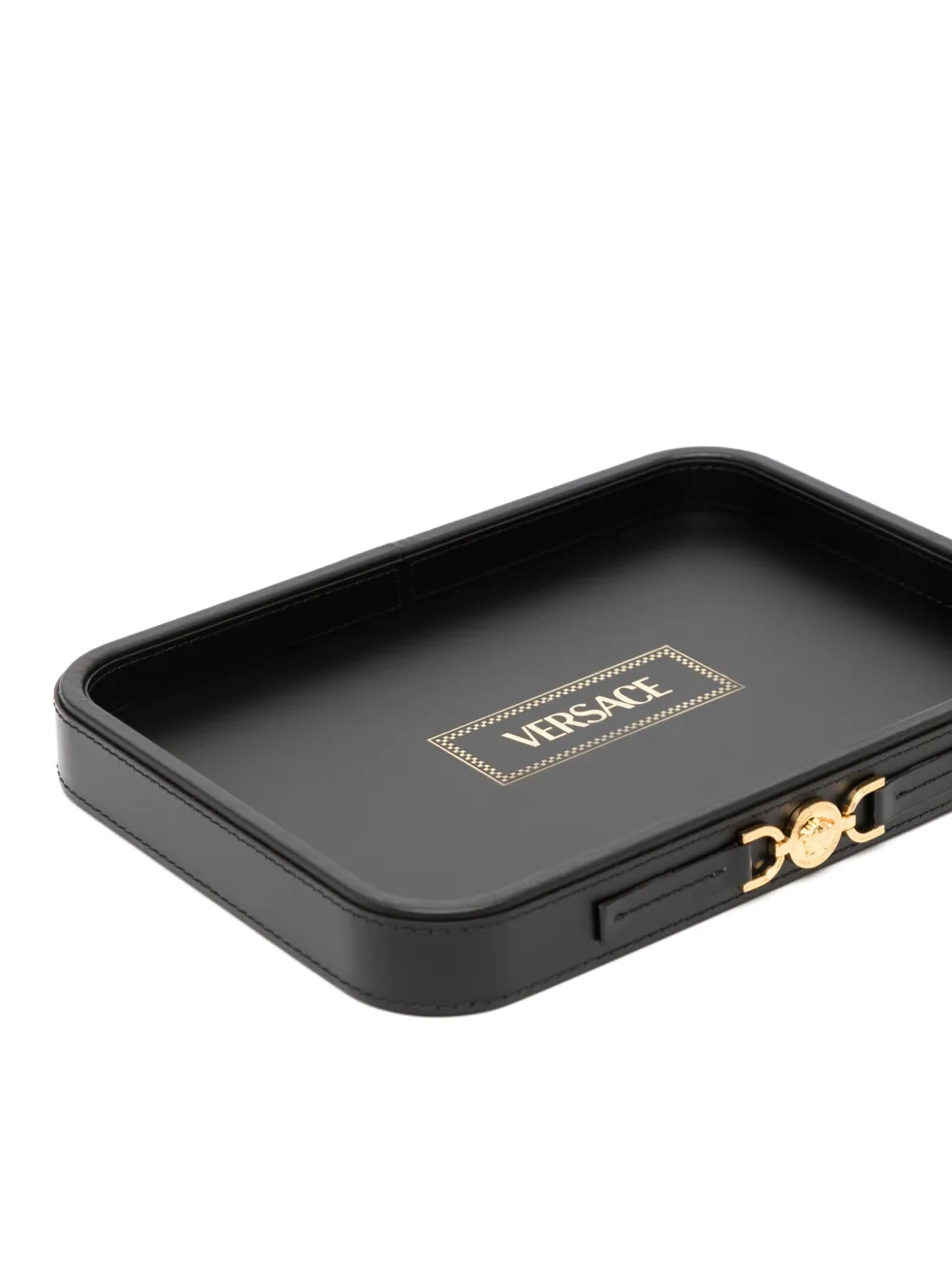 Versace Logo Print Jewellery Boxes - Black 