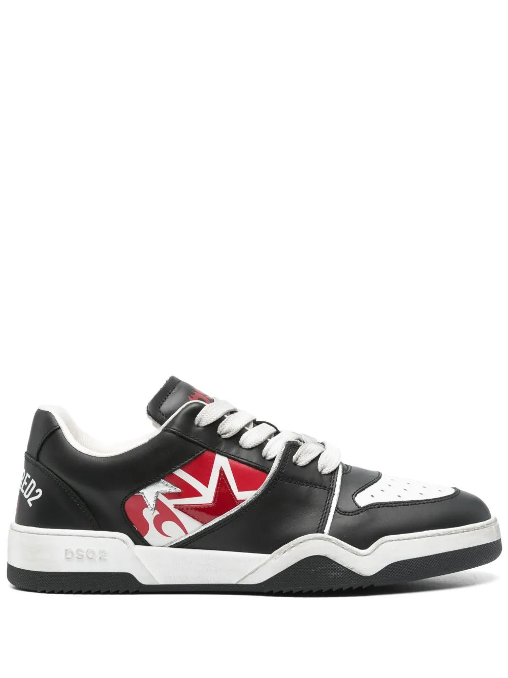 DSQUARED2 Spiker sneakers Zwart